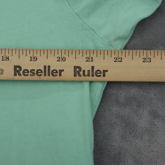 Vineyard Vines Shirt Mens M Green Short Sleeve Round Neck Print Logo Cotton Tee - Picture 4 of 14